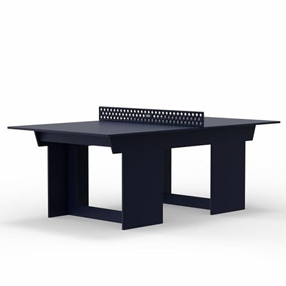 Lounge Concepts Outdoor Ping Pong Table | All Weather Table Tennis | Outdoor Gaming | Outdoor Game Sets | HDPE Ping Pong Table - color: Navy