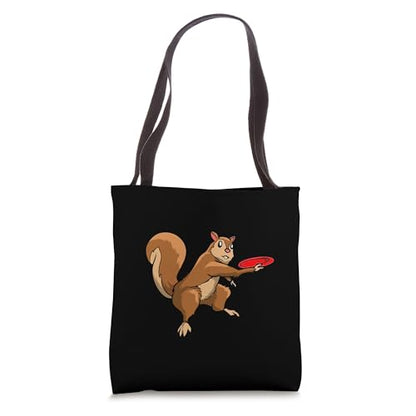 Squirrel Who Plays Disc Golf - Disc Golf Squirrel Tote Bag