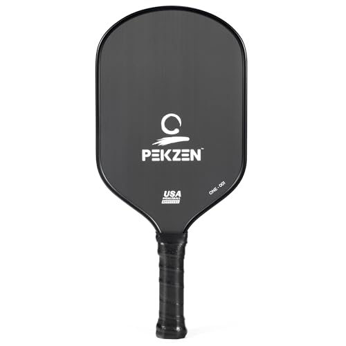 Limited Edition - PEKZEN Professional Pickleball Paddle Crafted with Japan T700 Carbon Fiber, Thermoformed Process with Minimalist Design - color: Moon White
