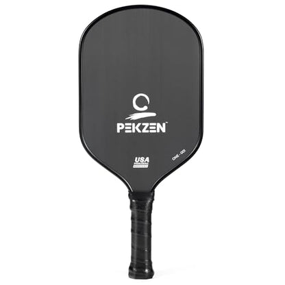 Limited Edition - PEKZEN Professional Pickleball Paddle Crafted with Japan T700 Carbon Fiber, Thermoformed Process with Minimalist Design - color: Moon White