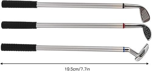 Mini Golf Club Putter Ballpoint Pen Set in Gift Box for Golfers, Desktop Decoration, School Supply, and Golf Accessories Combo