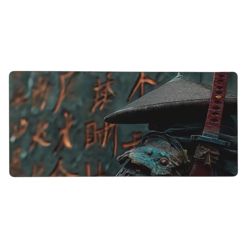 Large Extended Gaming Mouse Pad with Stitched Edges, (35.4X15.7In) Durable Non-Slip Natural Rubber Base, Waterproof Computer Keyboard Pad Mat for Esports Pros/Gamer/Desktop/Office/Home (C) - color: C
