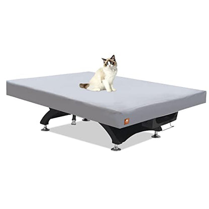 Pool Table Cover 7ft,Heavy Duty 600D Canvas with Vinyl,with Fixed Buckle | 7 Foot Billiard Table Covers,Tear-Resistant Scratch-proof,Waterproof Dust proof, Pooltable Cover-92Lx52Wx8H Inch
