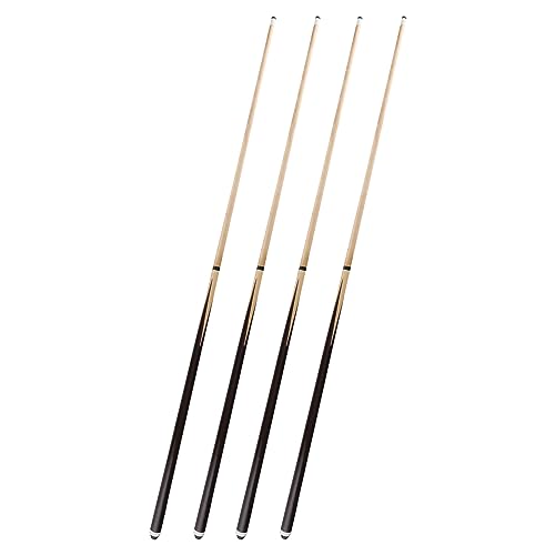 2-Piece Pool Cue Stick – 36″/42″/48″/58″ Wooden Billiard Cues, Standard & Heavy Options, 13mm Tip, Set of 2 or 4 – Beginner & Family Friendly - size: 48" set of 4