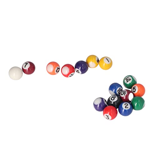 25mm Mini Pool Ball Set - 16 Pcs Billiard Balls, Resin Table Balls Accessories