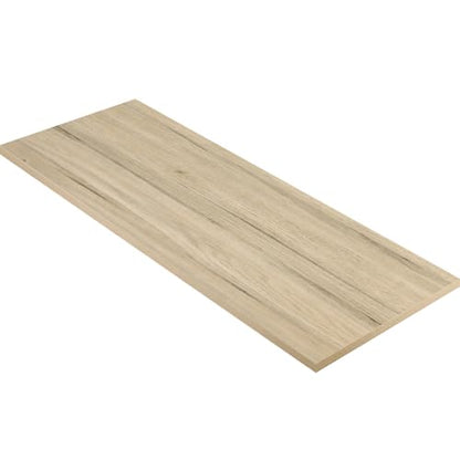 Kaboon Universal Tabletop 60"x18", Solid One-Piece Melamine Table Top, Double Desk L-Desk DIY, Home and Office Countertop, Oak/Grey Tone - color: Oak, size: 60x18
