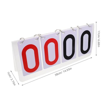 TOYANDONA Portable Tabletop Scoreboard Flipper Multi-Sports Score Keeper Flip Scoreboard for Tennis Baseball Basketball Volleyball