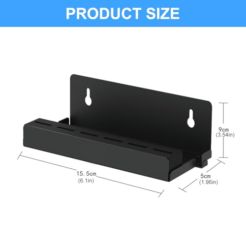 Strong Dock Organizers Wall Mount Including 12 Card Capacity & Not Slip Defense Gaming Storage For Console Powder Coated Console Wall Mount