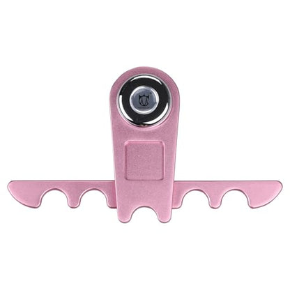 CROWN ME Portable Weighted Pool Cue Holder, Billiard Chalk Holder, Pink Cue Rest Cue Stick Holder, Aluminum Material, Storage Rack - color: Pink