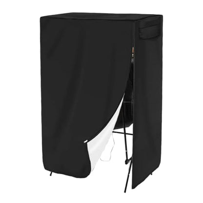 Basketball Arcade Game Cover Dual Shot Electronic Basketball Arcade Game Cover Waterproof Oxford Fabric with Side Zipper & Drawstring, Easy Clean & Foldable (51x25x85in) - size: 51x25x85"