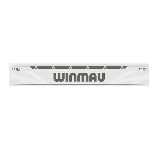 Winmau Darts Oche Line - High Visibility Throw Line Marker with Toe Markers for Consistent Stance - Self-Adhesive, Sticks to Hard Floors (Wood/Tile/Laminate) - Regulation Distance - style: White
