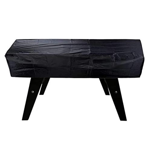 Heavy Duty Snooker Pool Table Dust Cover Anti-UV Tear Resistant Polyester Fabric Outdoor Furniture Cover Black (160 * 115 * 50cm)