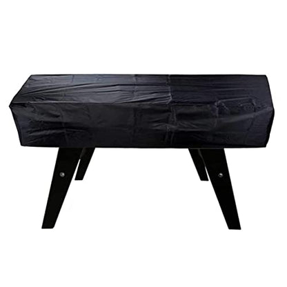 Heavy Duty Snooker Pool Table Dust Cover Anti-UV Tear Resistant Polyester Fabric Outdoor Furniture Cover Black (160 * 115 * 50cm)