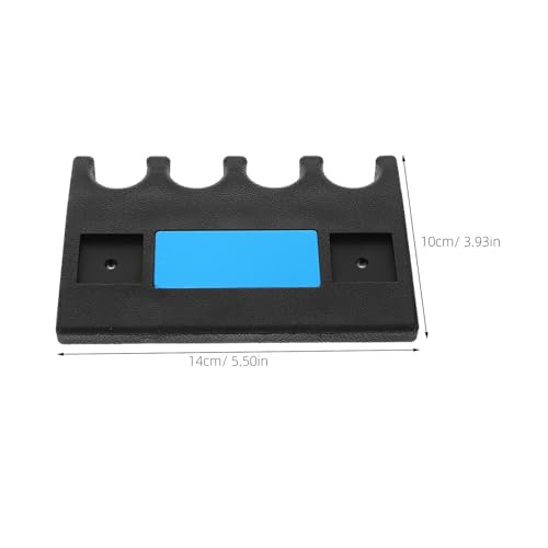 Cabilock 2pcs Wall Mounted Pool Cue Rack Holder with 4-hole Weighted Design and Non-slip Pads, Billiards Accessories Organizer for Game Rooms and Professional Pool Table Storage