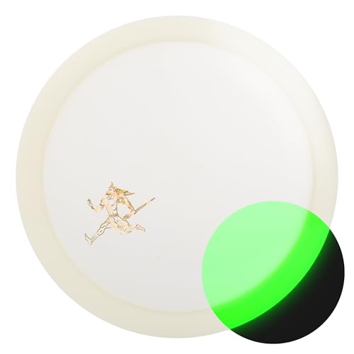 Yikun Glow Disc Golf Mid-Range Discs- Limited Edition Pro Worlds 2025 Straight Flight Disc Golf Driver with Reliable Fade|PDGA Approved for Forehand & Backhand Hyzers|Control-Oriented 170-176g - color: Semi-transparent