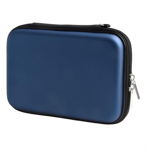 EVA Darts Case for Steel Tip and Soft Tip Darts, Hard Shell Carrying Storage Bag with Mesh Pockets for 6 Darts, Shafts, Flights and Accessories, Blue