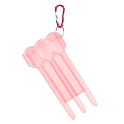 KESYOO Portable Darts Case Bag Hard Shell Dart Storage Box Lightweight Organizer - color: Pink
