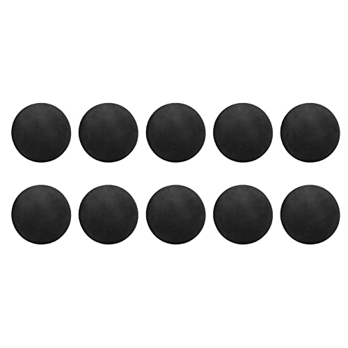 Drfeify EVA Foam Balls, 10pcs 65mm Soft Practice Balls with High Hit and Abrasion Resistance for Indoor Outdoor Training, Kids and Pets Play - color: Black