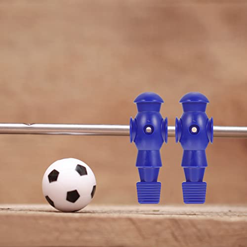 Homoyoyo 4pcs Foosball Man Statue Table Guys Figurine Robbot Man Soccer Games Player Mini Doll Figure Football Machine Accessories Replacement Parts Red Blue Black White - color: Blue