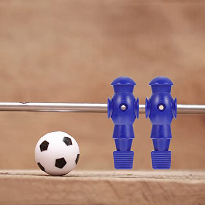 Homoyoyo 4pcs Foosball Man Statue Table Guys Figurine Robbot Man Soccer Games Player Mini Doll Figure Football Machine Accessories Replacement Parts Red Blue Black White - color: Blue