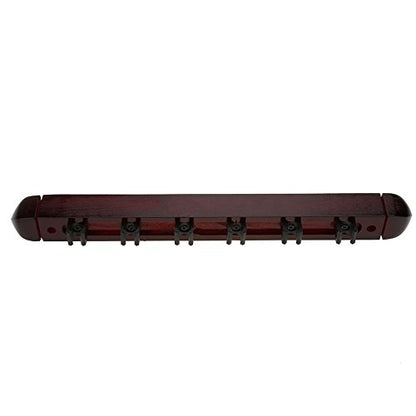 VGEBY Billiard Cue Rack, Wooden Traditional Wall Mounted Solid Billiard Pool Cue Rack,Holds 6 Cues Pool Cue Rack Pool Cue Rack Pool Cue Holder