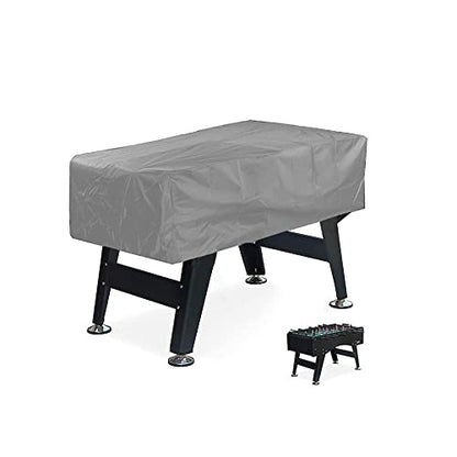 Lixada Foosball Table Cover Folding Oxford Waterproof UV-Protection 63x45.3x19.7'', Soccer Table Cover Dustproof Universal Rectangular Furniture Protection Case Table Cover for Billiard Soccer Table - color: Grey