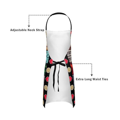 Castle Fairy Basketball Kitchen Apron - color: Game Plaid