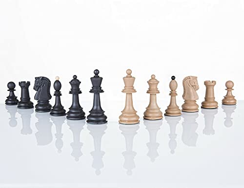 Chess and games shop Muba Dubrovnik 6EF Handmade Wooden Chess Set 21 Inch Board with Standard Plastic Wood Imitation Chessmen- Storage Box to Store All The Piece