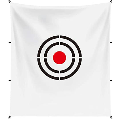 Golf Target Hitting Cloth - 6 X 5 FT White Fast Setup Sturdy Practice Trainers Basement Yard for Golfers Adults Players Teens Gifts