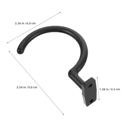 Toyvian 4pcs Billiard Cue Hanger Pool Cue Rack Metal Stick Holder Wall Mounted Billiards Accessories for Home Bar Snooker Storage
