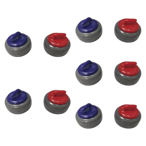 Mini Shuffleboard Pucks Replacement, 10Pcs 2.5x1.56cm (1x0.6in) PP Tabletop Game Pucks for Shuffleboard Tables, Portable Rolling Beads Toys for Family Board Games