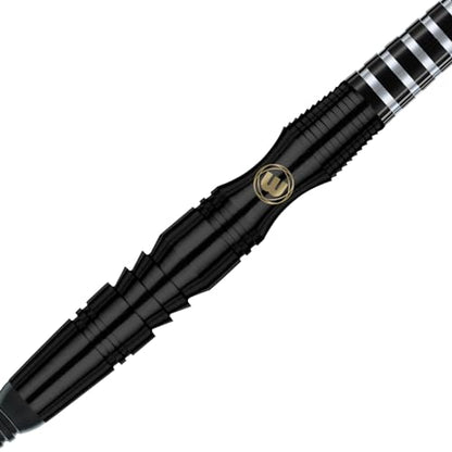 Winmau Sniper Black Professional Darts Set - 90% Tungsten Darts with Flights & Shafts - Match-Weighted Barrels for Steel Tip & Soft Tip Darts - Available in 18g to 24g Weights