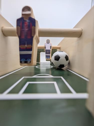Mini Foosball Table Soccer Game for Kids & Adults | Build-Your-Own, 2-Player, Tabletop Game, Portable Desktop