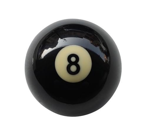 2PCS Packed Billiards 6 Red Dot Cue Ball &Number 8 Ball Set, Regulation Size 2-1/4" Training Pool Balls for Sports Billiard Table Accessories Games,4pcs Billiard Table Spot Inclued