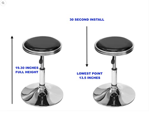 TOP US VIDEO ARCADES Full Size Commercial Grade Cocktail Arcade Machine 4500 Games Lift Up/Tilt Screen 26.5 Screen Tempered Glass 2 Stools Included 5 Year Warranty Black