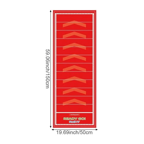 Writeable Erasable Party Game Mat, Giant Interactive Roll Track Pad for Game Night, Birthday Party, Team Building, Adults Kids Party Supplies