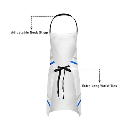Castle Fairy Boy Soccer Kitchen Apron - color: Cheer Blue