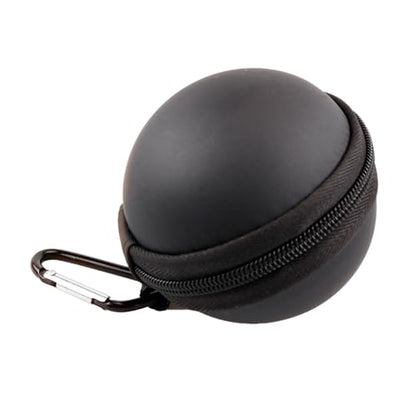 Clip-on Billiard Cue Ball Case.Cue Ball Bag for Billiard Balls, Training Balls and Pool Balls.2.24in Billiard Ball Carrying Case (Black PU) - color: Black PU