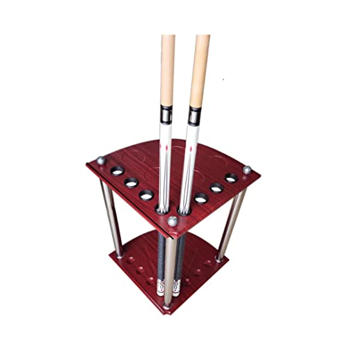 Freestanding Pool Cue Rack Floor Stand -Billiard Cue Racks Holder Angle,Ball Floor Rack,Billiard Stick Stand,Pool Cue Rack for Home Club Game Room Billiard Supplie-A||8 Holes (57 * 37 * 37cm) - color: A, size: 8 holes (57*37*37cm)
