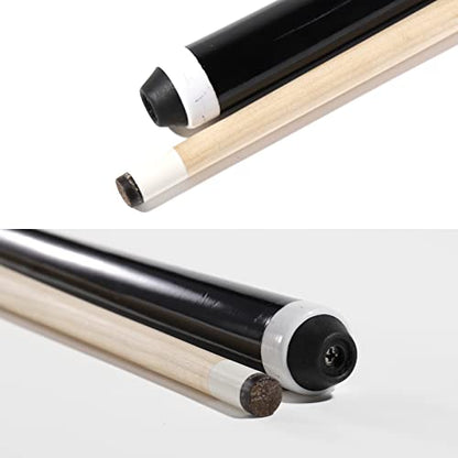 Professional Billiard Cue Sticks Heavy Duty Hardwood 58" Canadian Maple Pool Queue Stick with 13mm Tip,2-Piece,Set of 4