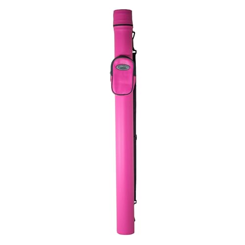 Casemaster Q-Vault Supreme Billiard/Pool Cue Hard Case, Holds 1 Complete 2-Piece Cue (1 Butt/1 Shaft) - color: Pink