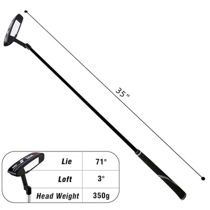 PGM Golf Putter - Blade Putters for Men & Women - Easy Flop Shots – Legal for Tournament Play- Right/Left Handed - size: 35", Graphite, style: Right Handed