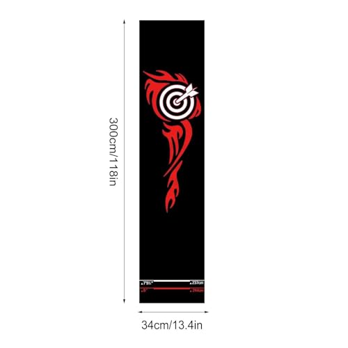 Dart Board Mat, Non Slip Darts Mat, Portable Floor Protection with Throw Line, Crystal Velvet Dart Rug, Protective Darts Distance Mats, for Game Room Recreation Center Sports Club Basement - size: D