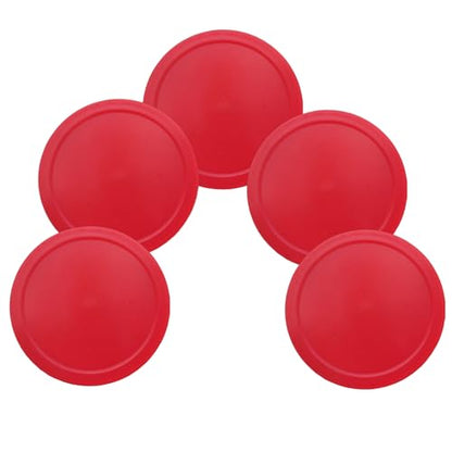 5 Pack 2.36-Inch (60mm) Lightweight Mini Air Hockey Pucks - Durable 3mm Thick Replacement Pucks for Small Air Hockey Tables - 0.19oz (5.5g) Pucks for Fast Mini Gameplay