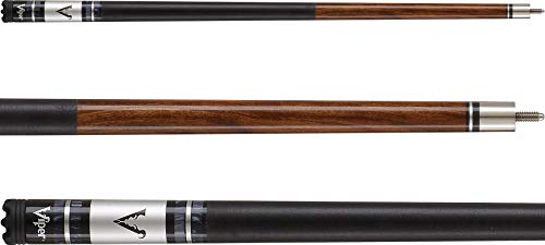 Viper by GLD Products Sinister 58" Pool Cue - color: Dark Brown with Silver, size: 18 Ounce