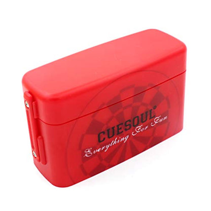 CUESOUL ANTIE Hard Dart Case with Peking Opera Mask Design and Dart Flights Case for Your Choice - color: Dart Flight Case-Red