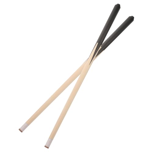 HEMOTON 2Pcs Short Pool Cue Stick Billiard Cue for Lightweight Wood Design for Practice and Tight Spaces Convenient for Pool Table Use