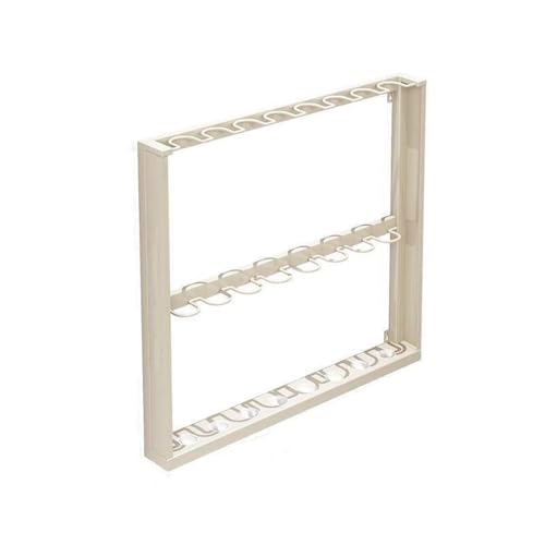 Metal Golf Club Rack, Wall-mounted Billiard Pool Stick Holder, Billiard Cue Organizer for Home Bar, Office and Party Room(White,Medium) - color: White, size: Medium