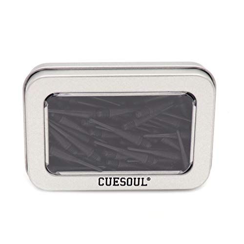 CUESOUL 100 Pieces Soft Tip Points for Soft Tip Darts - color: Black