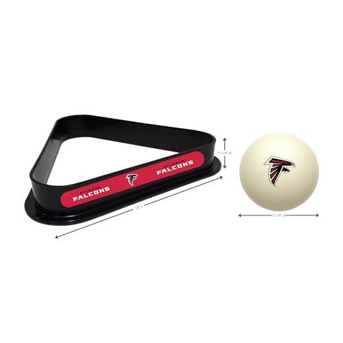 Imperial NFL Cue Ball & Rack Set - color: Atlanta Falcons, White